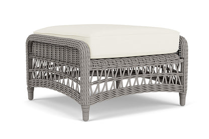 Lloyd Flanders - Mackinac Ottoman In Putty Finish With Sailcloth Salt Fabric - 273017059890 view 1