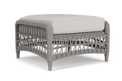 Lloyd Flanders - Mackinac Ottoman In Putty Finish With Sailcloth Seagull Fabric - 273017059W61 view 1