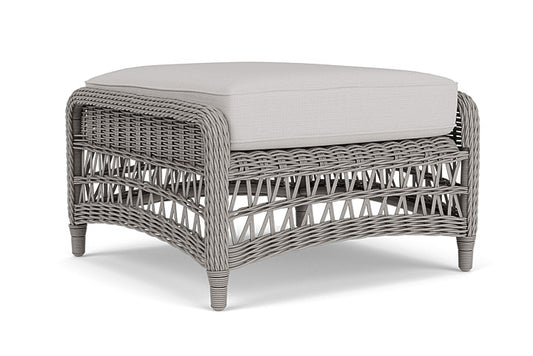 Lloyd Flanders - Mackinac Ottoman In Putty Finish With Sailcloth Seagull Fabric - 273017059W61 view 1