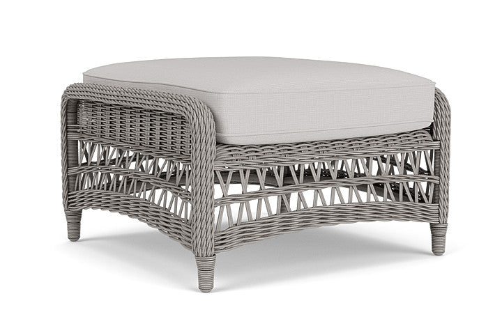 Lloyd Flanders - Mackinac Ottoman In Putty Finish With Sailcloth Seagull Fabric - 273017059W61 view 2