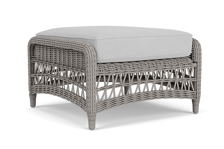 Lloyd Flanders - Mackinac Ottoman In Putty Finish With Sandberg Dove Fabric - 2730170592022 view 1