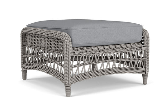 Lloyd Flanders - Mackinac Ottoman In Putty Finish With Sandberg Pewter Fabric - 2730170592029 view 1