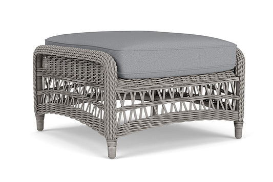 Lloyd Flanders - Mackinac Ottoman In Putty Finish With Sandberg Pewter Fabric - 2730170592029 view 2
