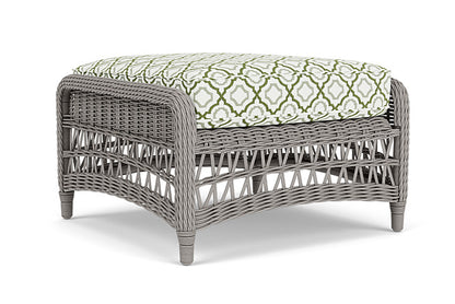 Lloyd Flanders - Mackinac Ottoman In Putty Finish With Savannah Green Fabric - 2730170592064 view 1
