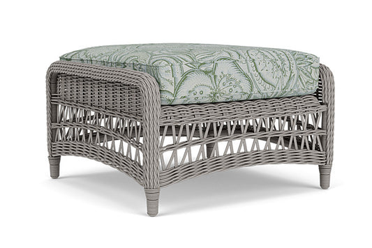 Lloyd Flanders - Mackinac Ottoman In Putty Finish With Sensibility Spring Fabric - 2730170592081 view 1