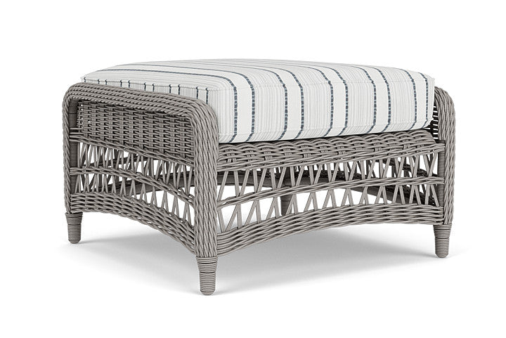 Lloyd Flanders - Mackinac Ottoman In Putty Finish With Tamer Fog Fabric - 2730170592037 view 1