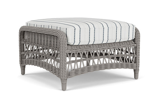 Lloyd Flanders - Mackinac Ottoman In Putty Finish With Tamer Fog Fabric - 2730170592037 view 2
