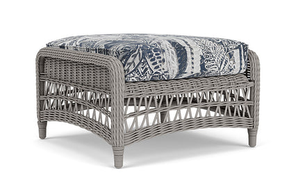 Lloyd Flanders - Mackinac Ottoman In Putty Finish With Wayfarer Mist Fabric - 2730170592074 view 1