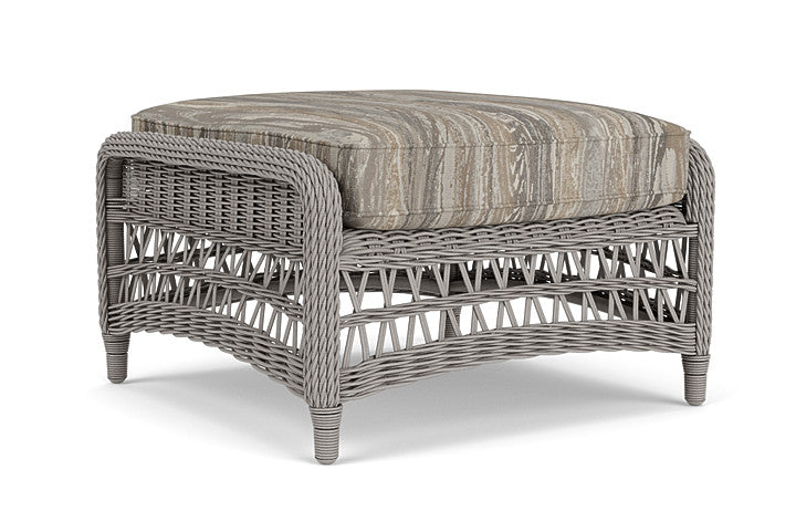 Lloyd Flanders - Mackinac Ottoman In Putty Finish With Woodgrain Ash Fabric - 273017059723 view 2