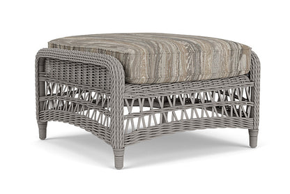 Lloyd Flanders - Mackinac Ottoman In Putty Finish With Woodgrain Ash Fabric - 273017059723 view 2