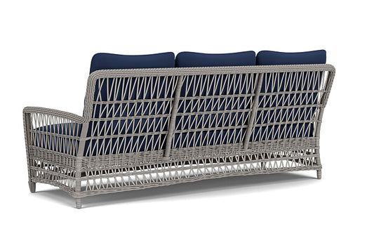 Lloyd Flanders - Mackinac Sofa In Putty Finish With Beach Navy Fabric - 2730550592013 view 2