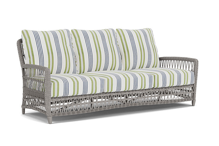 Lloyd Flanders - Mackinac Sofa In Putty Finish With Berkely Hall Green Fabric - 2730550592062 view 1