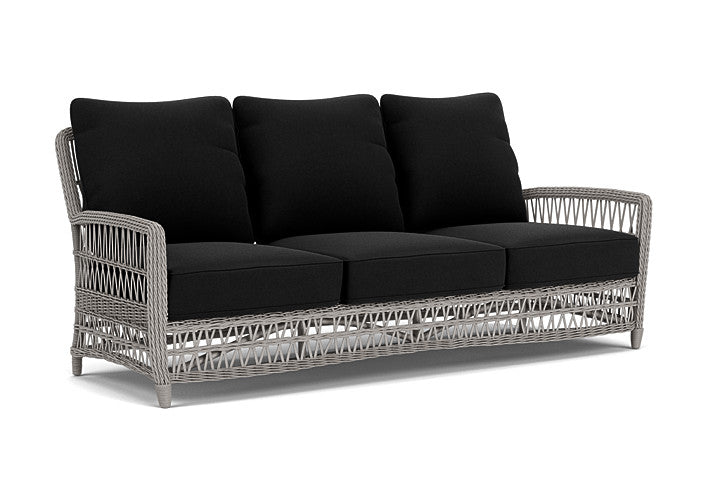 Lloyd Flanders - Mackinac Sofa In Putty Finish With Canvas Black Fabric - 273055059157 view 1