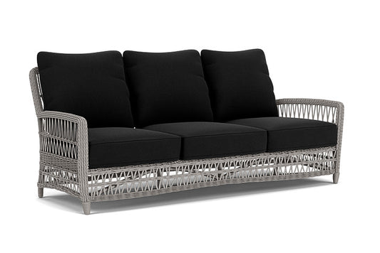 Lloyd Flanders - Mackinac Sofa In Putty Finish With Canvas Black Fabric - 273055059157 view 1