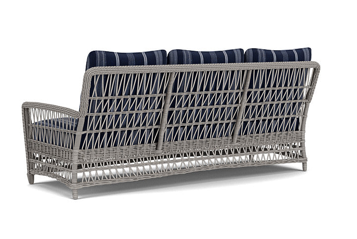 Lloyd Flanders - Mackinac Sofa In Putty Finish With Consider Indigo Fabric - 2730550591969 view 2