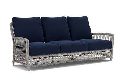 Lloyd Flanders - Mackinac Sofa In Putty Finish With Decorline Navy Fabric - 2730550592019 view 1