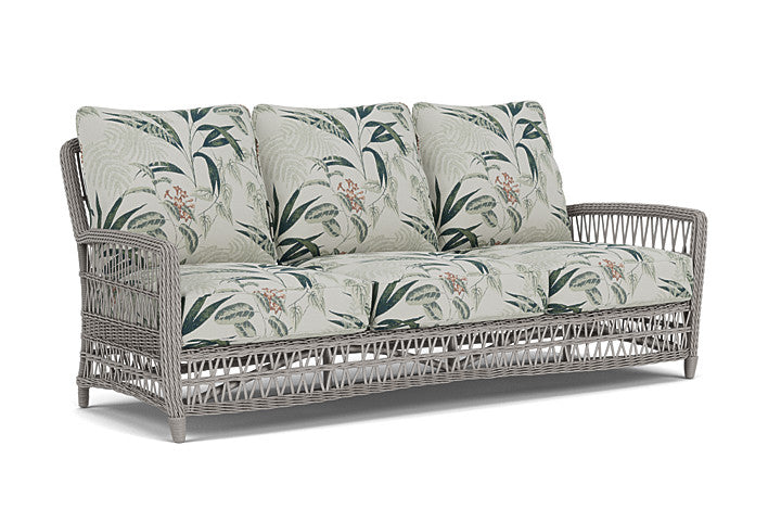 Lloyd Flanders - Mackinac Sofa In Putty Finish With Delicate Botanical Sage Fabric - 2730550592075 view 1