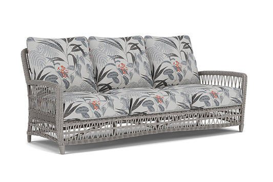 Lloyd Flanders - Mackinac Sofa In Putty Finish With Delicate Botanical Slate Fabric - 2730550592076 view 1