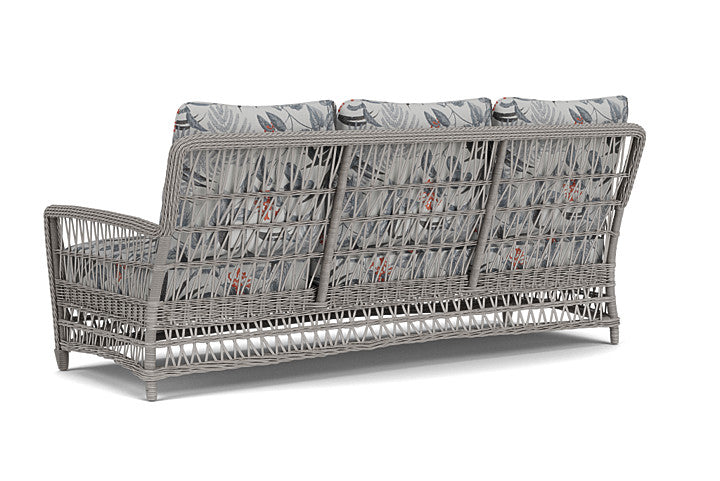 Lloyd Flanders - Mackinac Sofa In Putty Finish With Delicate Botanical Slate Fabric - 2730550592076 view 2