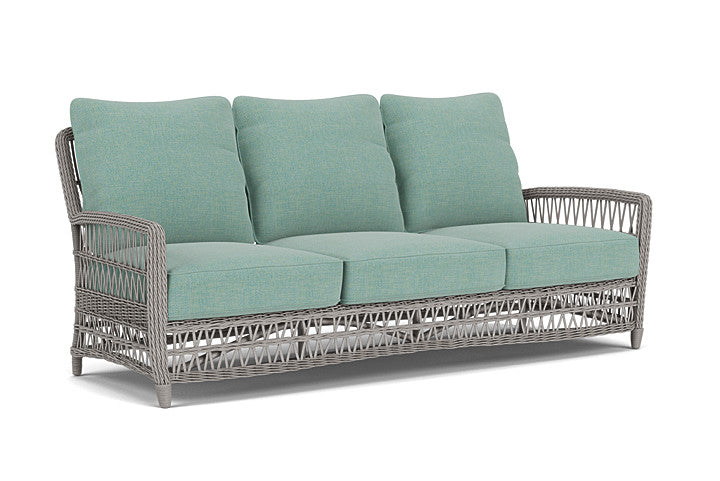 Lloyd Flanders - Mackinac Sofa In Putty Finish With Pavian Pool Fabric - 2730550592045 view 1