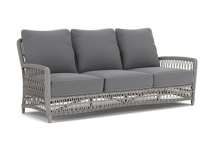 Lloyd Flanders - Mackinac Sofa In Putty Finish With Remy Graphite Fabric - 2730550592003 view 1