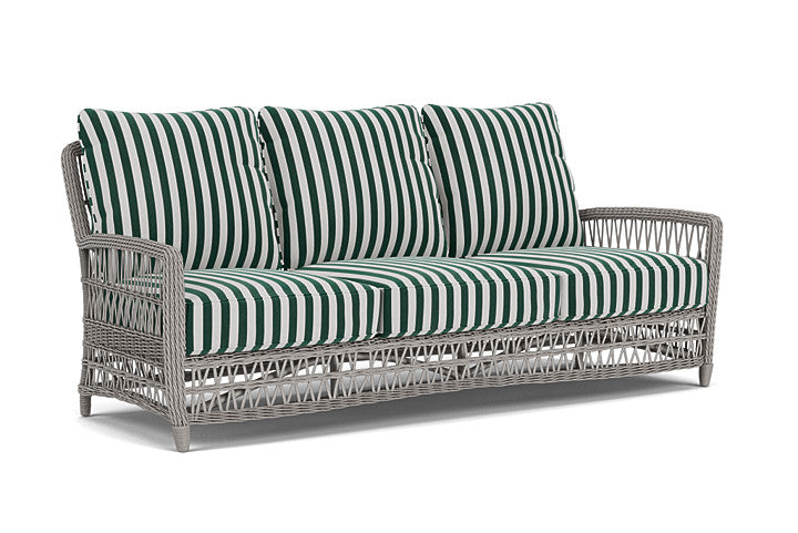 Lloyd Flanders - Mackinac Sofa In Putty Finish With Safari/White Stripe Fabric - 273055059269 view 1