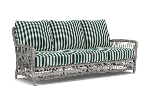 Lloyd Flanders - Mackinac Sofa In Putty Finish With Safari/White Stripe Fabric - 273055059269 view 1