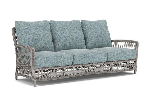 Lloyd Flanders - Mackinac Sofa In Putty Finish With Serene Ocean Fabric - 2730550592032 view 1