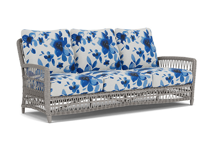 Lloyd Flanders - Mackinac Sofa In Putty Finish With Watercolor Blossom Capri Fabric - 273055059672 view 1
