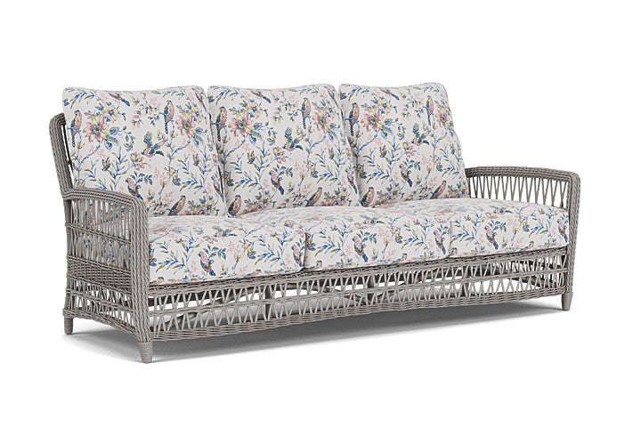 Lloyd Flanders - Mackinac Sofa In Putty Finish With Whimsical Bird Song Fabric - 2730550592080 view 1