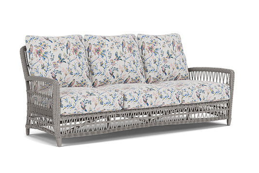Lloyd Flanders - Mackinac Sofa In Putty Finish With Whimsical Bird Song Fabric - 2730550592080 view 1