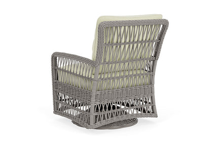 Lloyd Flanders - Mackinac Swivel Glider Lounge Chair In Putty Finish With Bamboo Bay Meadow Fabric - 2730910592060 view 2