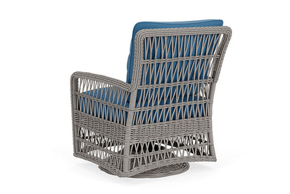 Lloyd Flanders - Mackinac Swivel Glider Lounge Chair In Putty Finish With Bamboo Bay Sky Fabric - 2730910592007 view 2