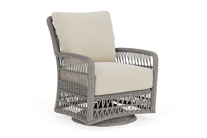 Lloyd Flanders - Mackinac Swivel Glider Lounge Chair In Putty Finish With Beach Natural Fabric - 2730910592005 view 1