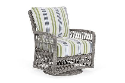 Lloyd Flanders - Mackinac Swivel Glider Lounge Chair In Putty Finish With Berkely Hall Green Fabric - 2730910592062 view 1