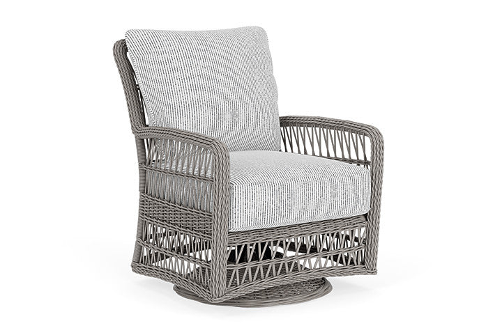 Lloyd Flanders - Mackinac Swivel Glider Lounge Chair In Putty Finish With Burson Domino Fabric - 2730910592035 view 1