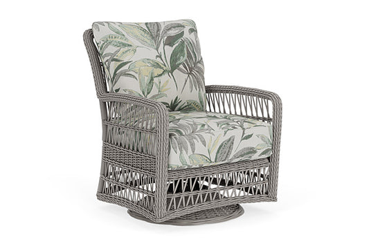 Lloyd Flanders - Mackinac Swivel Glider Lounge Chair In Putty Finish With Calidora Mist Fabric - 273091059094 view 1