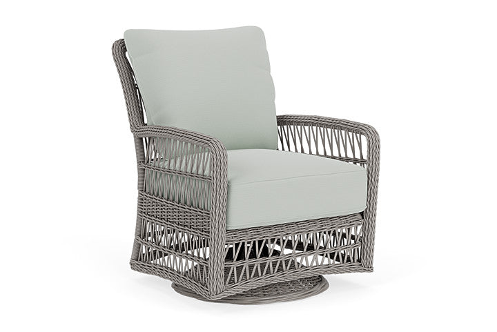 Lloyd Flanders - Mackinac Swivel Glider Lounge Chair In Putty Finish With Callen Celadon Fabric - 2730910592024 view 1