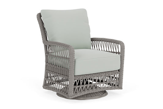 Lloyd Flanders - Mackinac Swivel Glider Lounge Chair In Putty Finish With Callen Celadon Fabric - 2730910592024 view 1