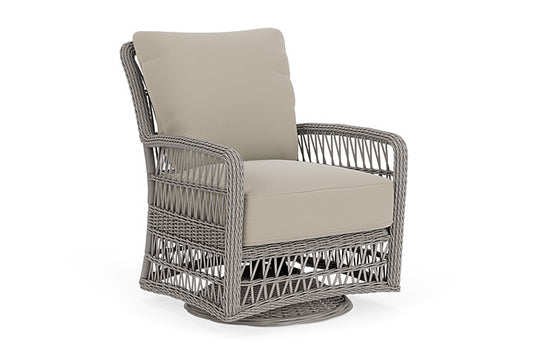 Lloyd Flanders - Mackinac Swivel Glider Lounge Chair In Putty Finish With Callen Driftwood Fabric - 2730910592023 view 1