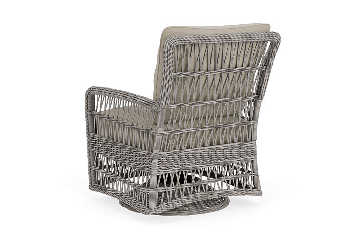 Lloyd Flanders - Mackinac Swivel Glider Lounge Chair In Putty Finish With Callen Driftwood Fabric - 2730910592023 view 2