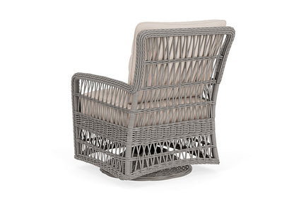 Lloyd Flanders - Mackinac Swivel Glider Lounge Chair In Putty Finish With Canvas Birds Eye Fabric - 273091059937 view 2