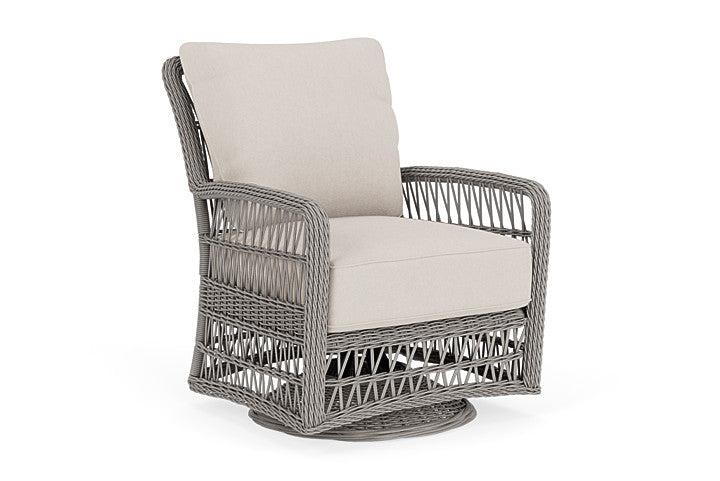 Lloyd Flanders - Mackinac Swivel Glider Lounge Chair In Putty Finish With Canvas Canvas Fabric - 273091059319 view 1