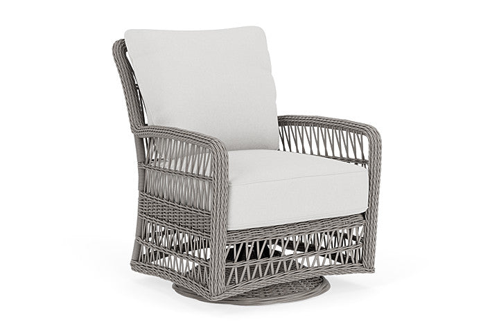 Lloyd Flanders - Mackinac Swivel Glider Lounge Chair In Putty Finish With Canvas Natural Fabric - 273091059159 view 1