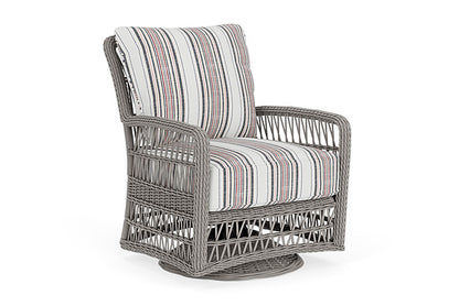 Lloyd Flanders - Mackinac Swivel Glider Lounge Chair In Putty Finish With Deering Cadet Fabric - 2730910592047 view 1