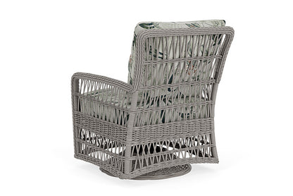 Lloyd Flanders - Mackinac Swivel Glider Lounge Chair In Putty Finish With Delicate Botanical Sage Fabric - 2730910592075 view 2