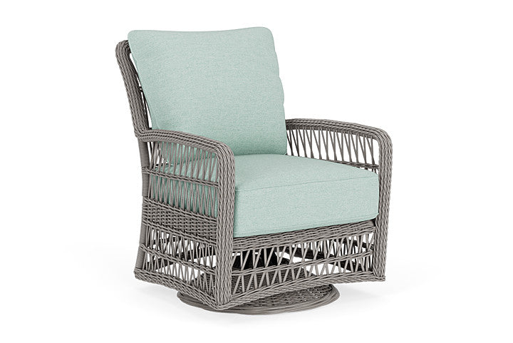 Lloyd Flanders - Mackinac Swivel Glider Lounge Chair In Putty Finish With Demo Mist Fabric - 273091059066 view 1