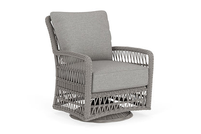 Lloyd Flanders - Mackinac Swivel Glider Lounge Chair In Putty Finish With Demo Stone Fabric - 273091059095 view 1