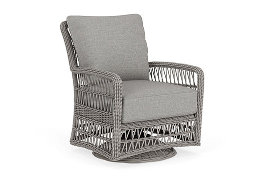 Lloyd Flanders - Mackinac Swivel Glider Lounge Chair In Putty Finish With Demo Stone Fabric - 273091059095 view 1