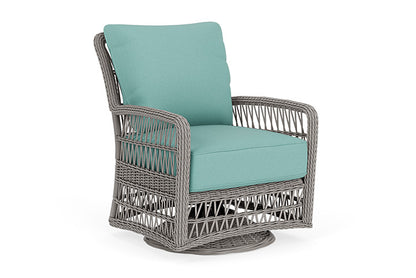 Lloyd Flanders - Mackinac Swivel Glider Lounge Chair In Putty Finish With Fife Aruba Fabric - 273091059748 view 1